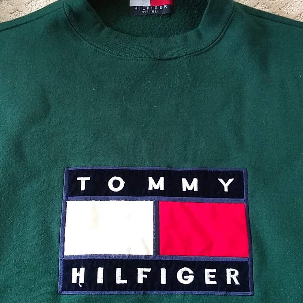 Vintage Hunter Green Tommy Hilfiger Long Sleeve - Picture 6 of 11
